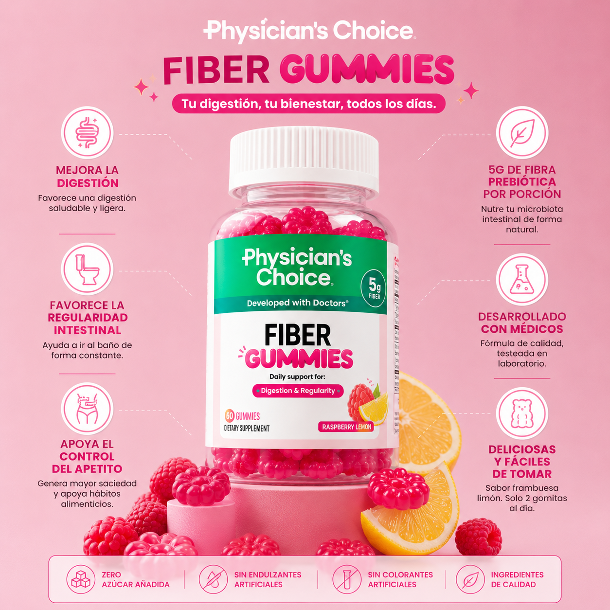Fiber Gummies: Digestión ligera todos los días.
